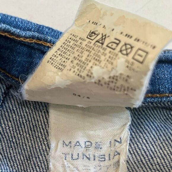 D&G Dolce & Gabbana Lite Distresses Straight Leg Pockets Front No Back Preloved - Picture 7 of 10